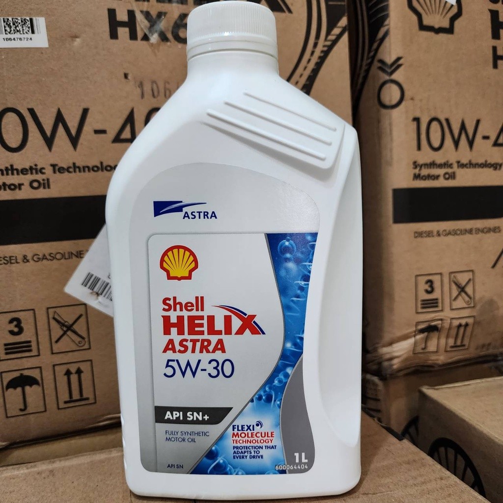 LYNNE.SHOP OLI Mobil Shell helix ASTRA 5W-30 API SN+ | SHELL ASTRA 1 LITER