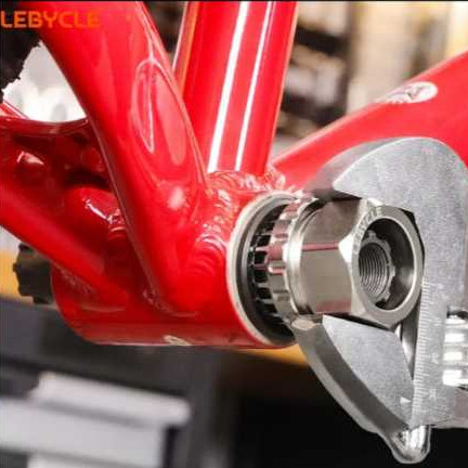 Foto Lebycle Kunci Alat BB Bottom Bracket Install Removal Tool Square Hole Octalink HT Splined BB Kotak Wrench Bicycle Nut Screw Steel Spanner Sepeda