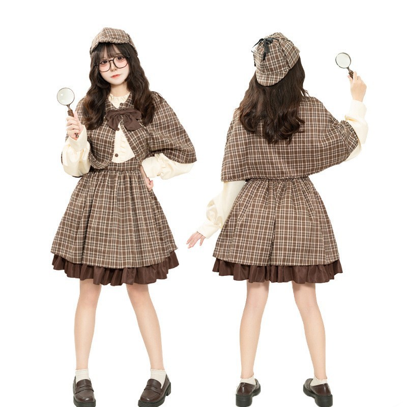 CC-83 baju cosplay wanita costume detektif sherlock holmes detective classic kostum jepang lolita ha
