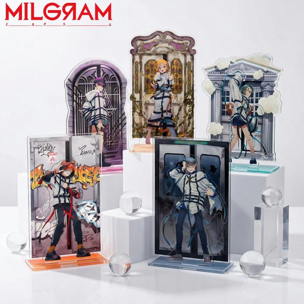 Anime MILGRAM Acrylic Stand Haruka Sakurai Futa Kajiyama Mikoto Double-slot Figure splay Key Desktop