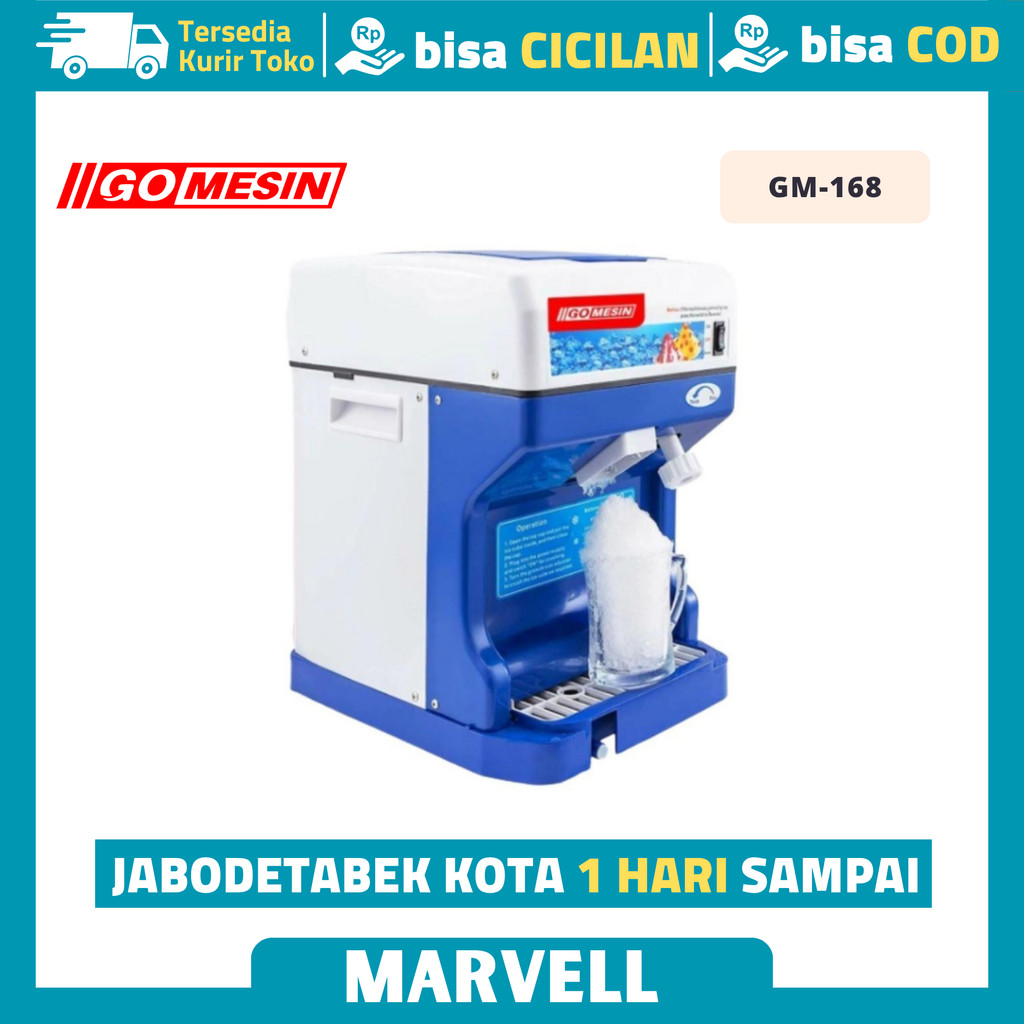 MESIN ES SERUT OTOMATIS GM-168 MESIN PARUT ES SERUT SALJU SHANGHAI TELER