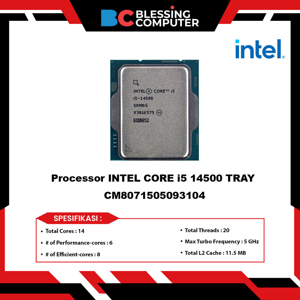 Processor INTEL CORE i5 14500 TRAY CM8071505093104