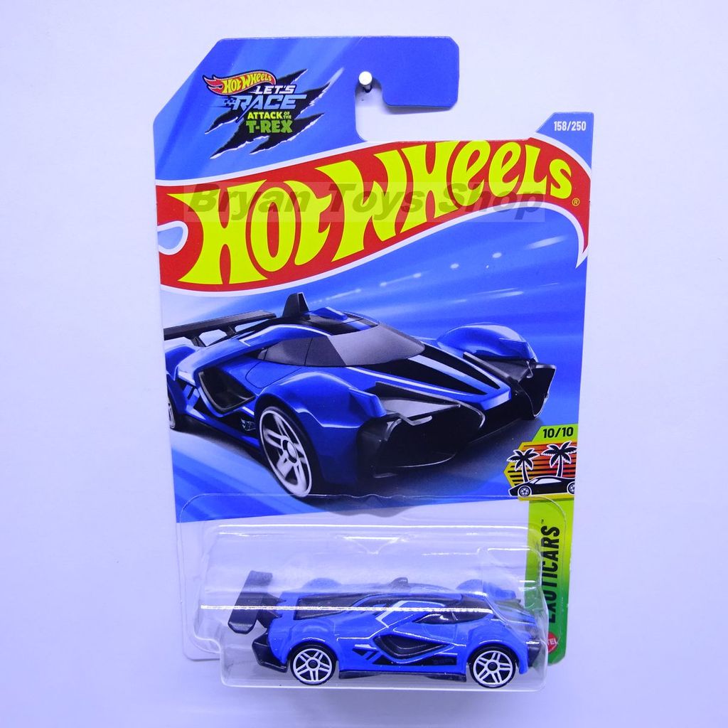 Hot Wheels Mach Speeder Hitam Biru - Mobil Balap