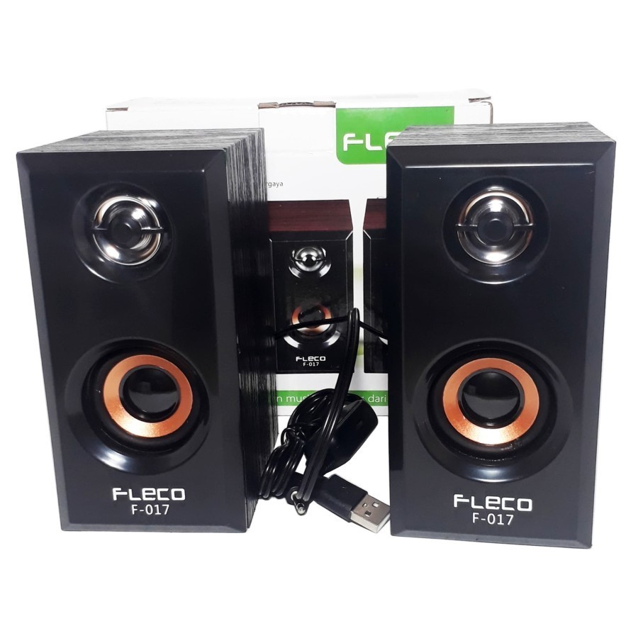 PROMO Speaker Komputer Fleco F-017 Audio PC - Speaker Aktif Portable TV/HP Bass Mantap