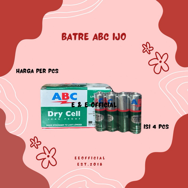 BATU BATRE / BATERAI ABC / BATU BATRE JAM / BATERE ABC HIJAU BARU