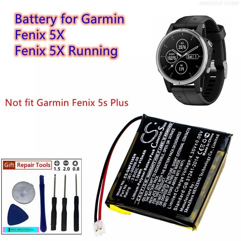 Smartwatch Battery 3.7V/230mAh 361-00098-00 for Garmin Fenix 5X,Fenix 5X Running,Not fit Fenix 5s Pl