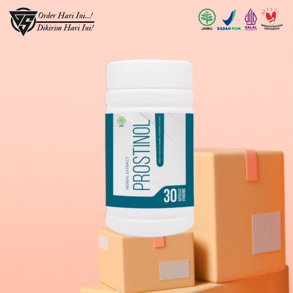 Terlaris ORIGINAL 100% Prostinol - Original Obat Prostat Herbal Ampuh Bpom Asli