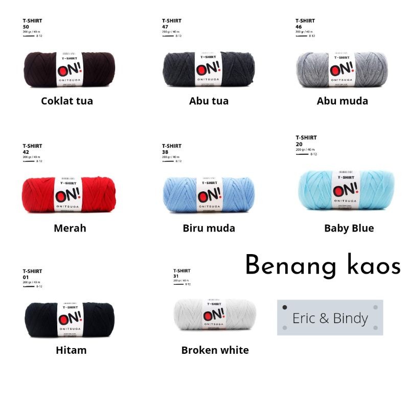 T-shirt yarn (Benang kaos)