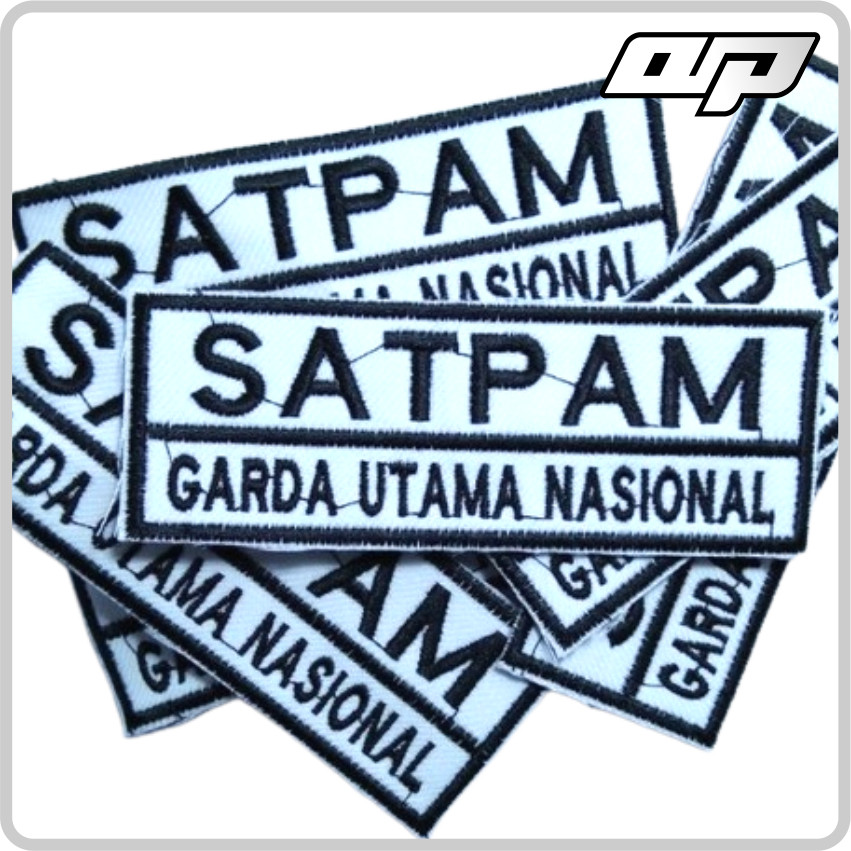 Bordir nama satpam - Bet satpam Badge nama satpam