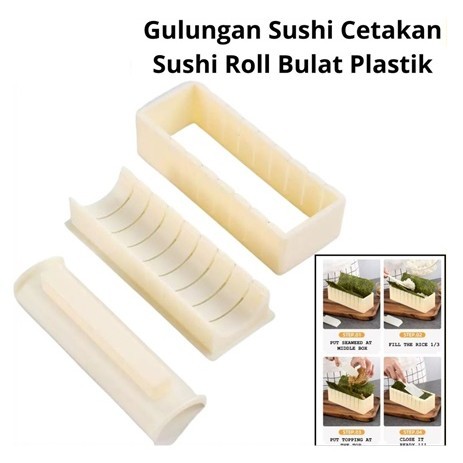 Sushi Cetakan Sushi Gulungan Sushi Cetakan Sushi Roll Sushi Sushi Maker /Cetakan Sushi Bulat Plastik