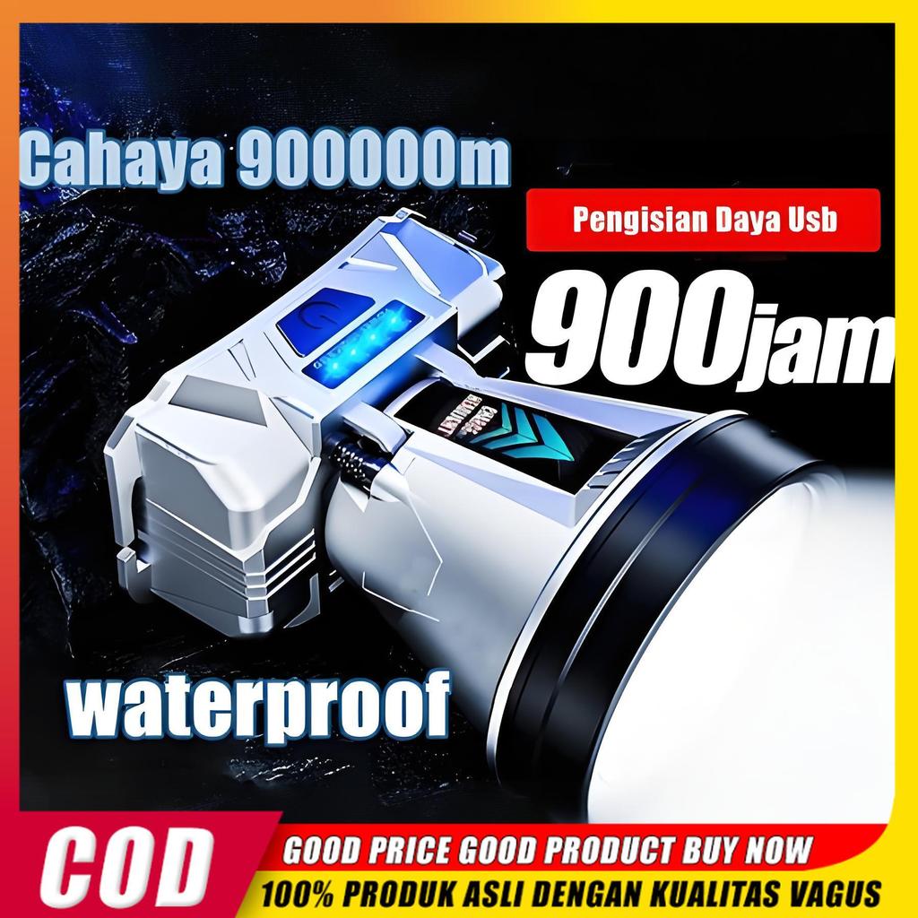COD LED Headlamp 500W Super Terang / Tahan Lama 800 Jam / Lampu Depan Outdoor Kuat Dan Tahan Cuaca