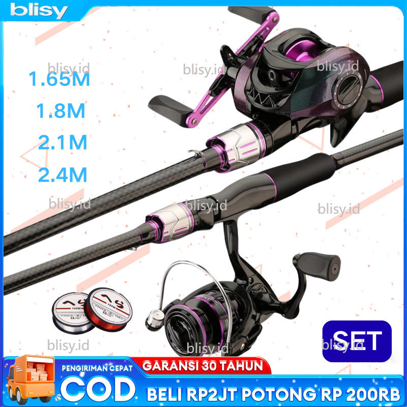 Set Pancing 1.8m/2.1m Joran Pancing 1000-4000 Reel Pancing Senar Pancing Umpan Combo pancingan set l