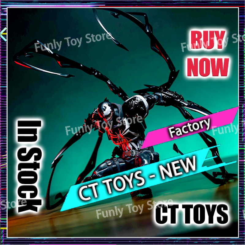 In Stock Ct Toys Agent Venom Amazing Yamagui Agent Anti Venom Figure Spiderman Anime Action Figure C