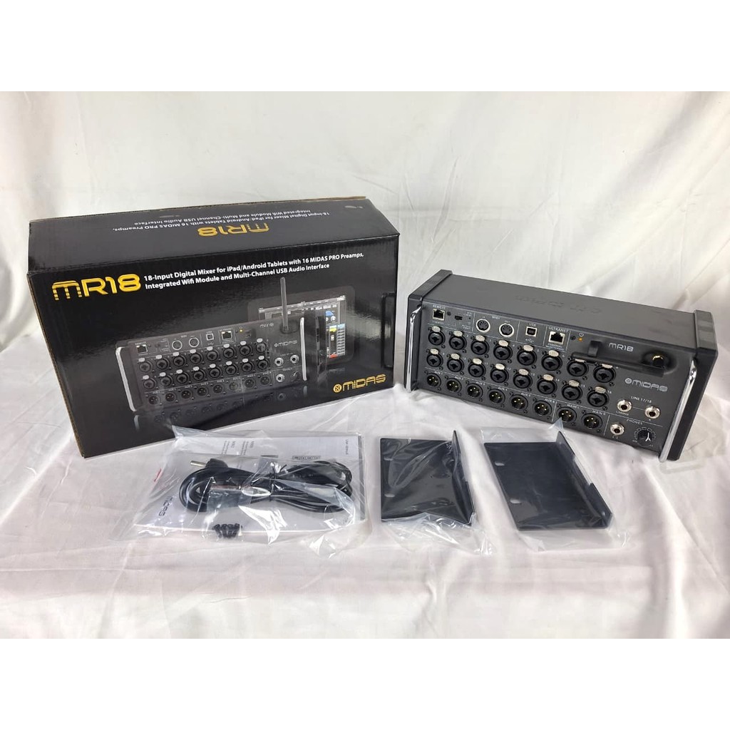 MIDAS MR 18 TABLET CONTROLLED DIGITAL MIXER 18 CHANNEL MR18 midas mr18