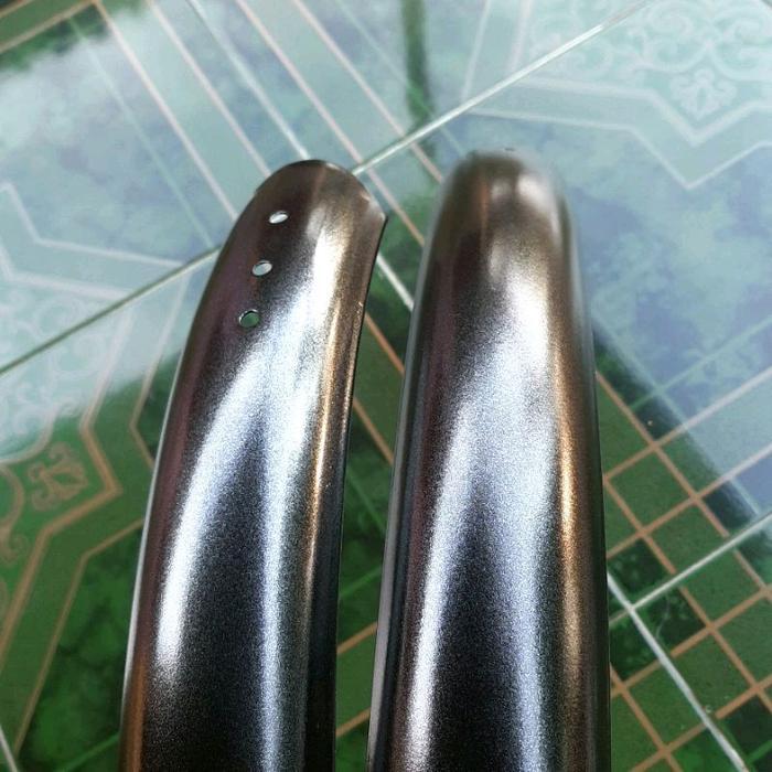 SPAKBOR SEPEDA 20 MINION MINI LIPAT SELI UKURAN RING 20" INCH FENDER SLEBOR HITAM CHROME KROM MERAH 