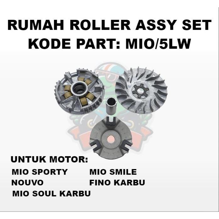 Rumah roller set mio rumah roller assy mio lama rumah roller assy mio sporty mio smile mio soul Moto
