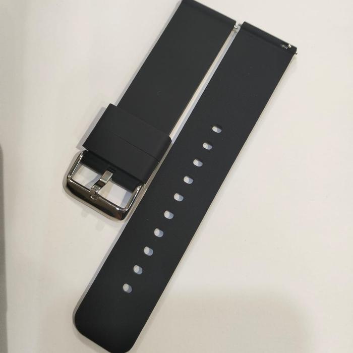 [PROMO] Rubber Strap 16mm 18mm 20mm 22mm Seiko Diver Strap Fossil Nautica AC - Hitam, 16mm