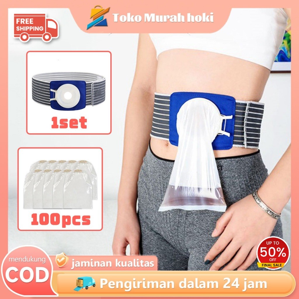 Colostomy Bag Belt Stoma Bag Sabuk Kantong Kolostomi Dewasa Kantong Stoma Perut Ostomy Bag