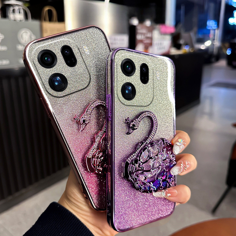 Casing Telepon untuk OPPO Temukan X9 Pro Back Cover Pengaturan Berlian Mewah Batu Permata Keamanan S