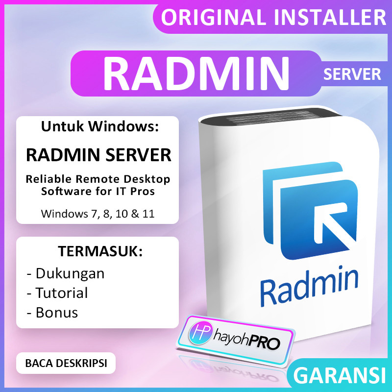 RADMIN - Radmin Server 3.5.2.1 Remote PC Untuk Bekerja Secara Professional