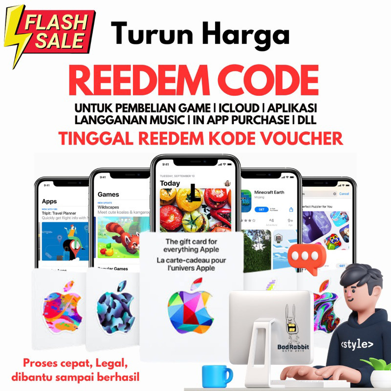 Gift Card Reedem Code Apple Indonesia