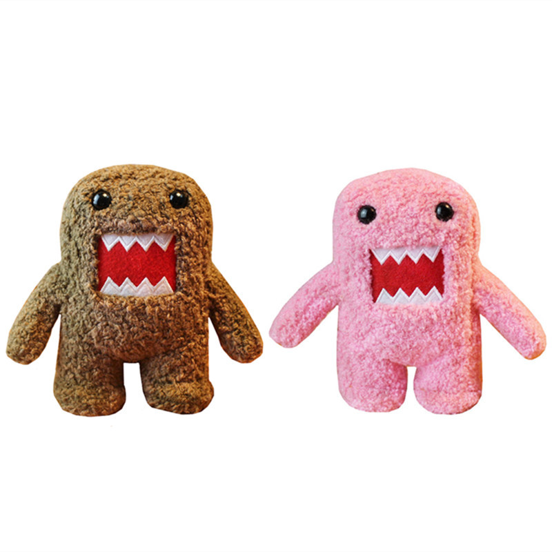 Brown Pink Domo Kun Plush Doll Soft Toy Kawaii Cute Anime Plushie Kids Toys for Girls Boys Children 