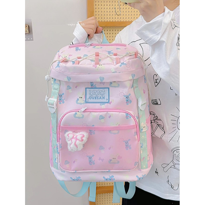 [COD✅] Tas sekolah aesthetic korean style / tas sekolah korean style / tas ransel laptop / tas sekol