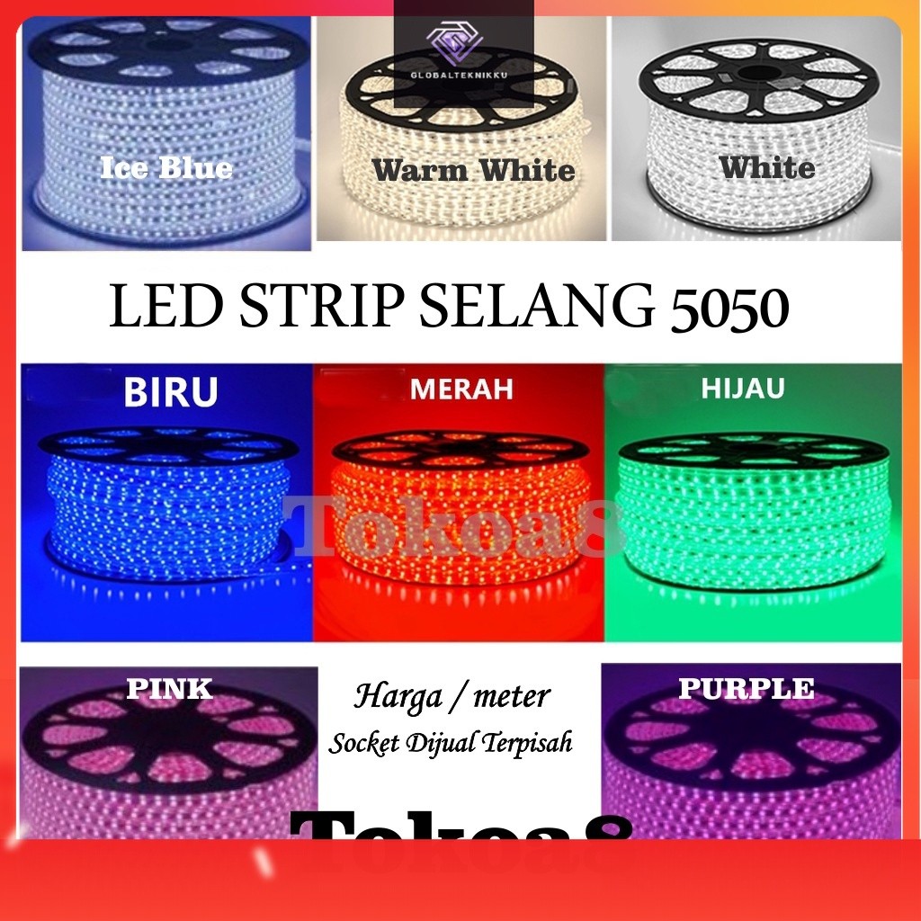 Lampu LED Strip Selang / Harga 1 Roll 100 meter