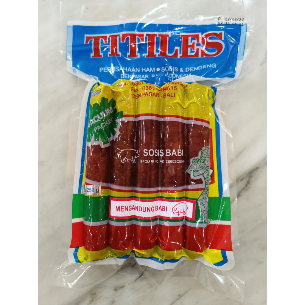 SOSIS  BABI TITILES 250GR LAPCIONG BABI TITILES