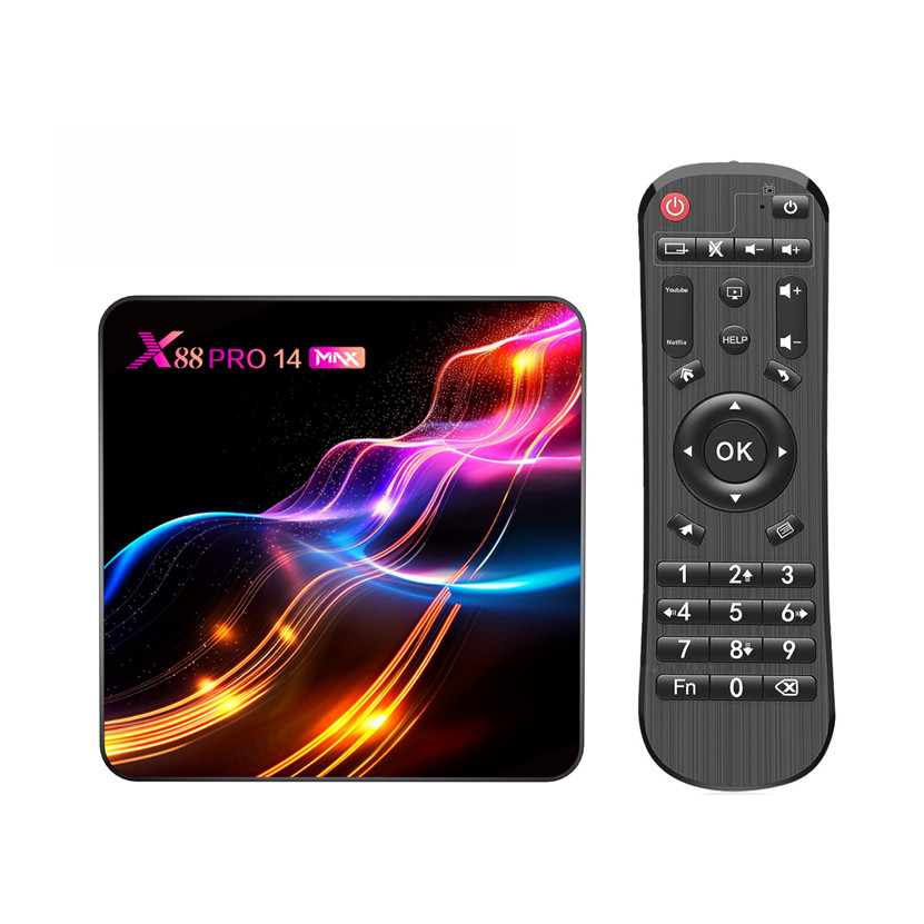 X88 Pro 14 Max Android 14.0 Smart TV Box RK3528 2,4G/5G WIFI6  4K HD BT5.0 H.265 decoder Media Strea