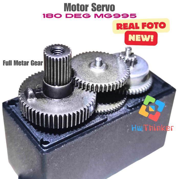 Servo MG995 Full ALL  Metal Gear Motor High Torque Rotasi 180 Degree Derajat 180deg TERBAIK...