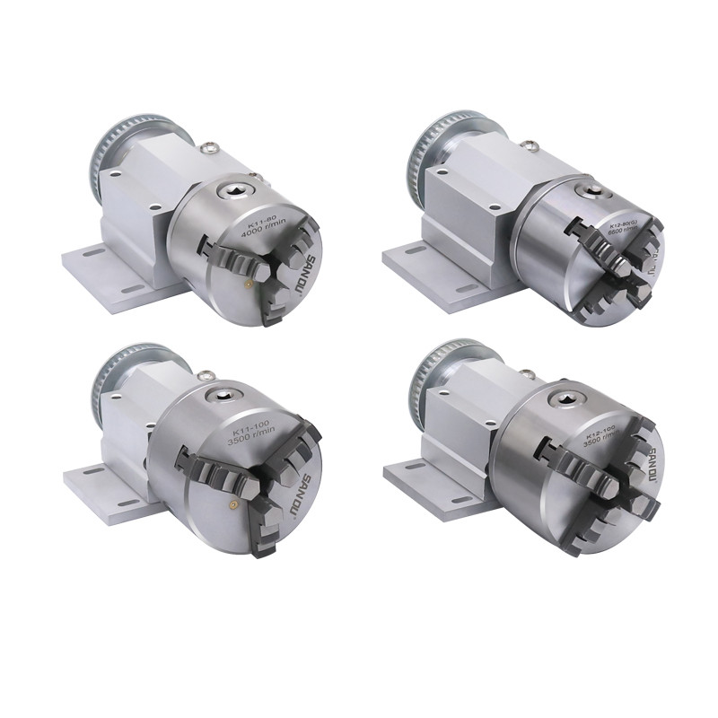 80, 100 chuck spindle assembly+Three/four-jaw