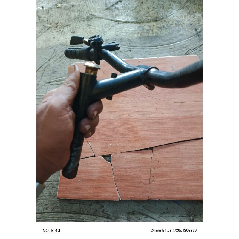 stang stem sepeda mtb stem plus shifter besi