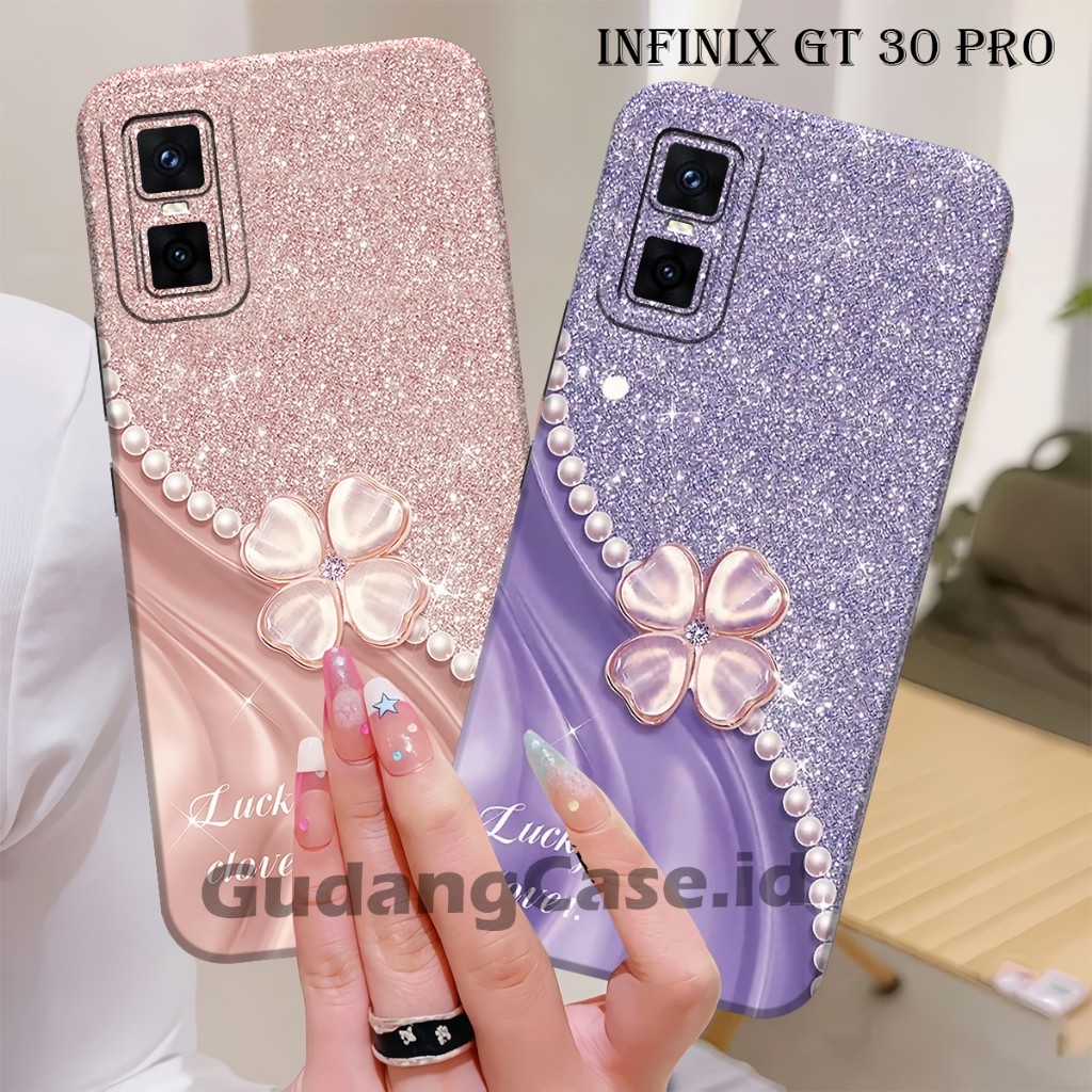 Softcase Hp Infinix GT 30 Pro / GT 20 Pro / GT 10 Pro Casing Lentur Pelindung Kamera Motif Bunga