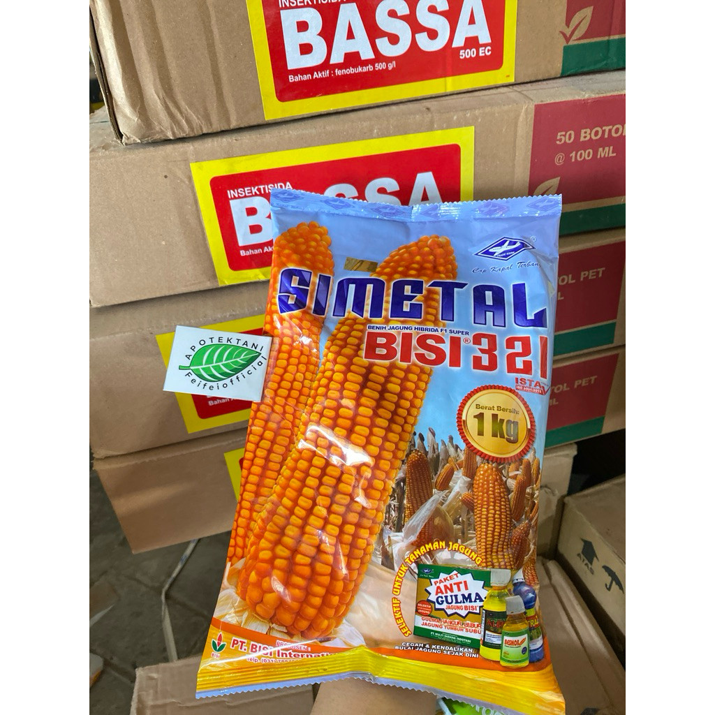 100%ASLI BENIH JAGUNG SIMETAL BISI 321 1 KG / SIMETAL 321 ORIGINAL / JAGUNG SIMETAL 321 ( EXP 2026 )