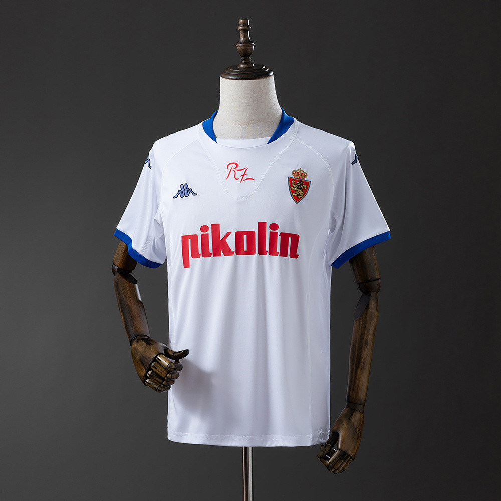 Jersey Retro Zaragoza 01/02 Home T shirt pria