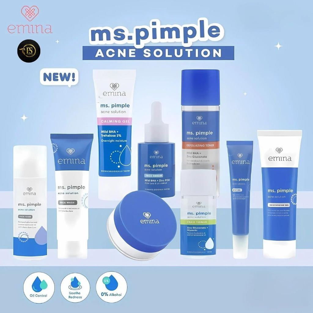 RF KENDARI - EMINA Ms Pimple Acne Solution Skincare Jerawat