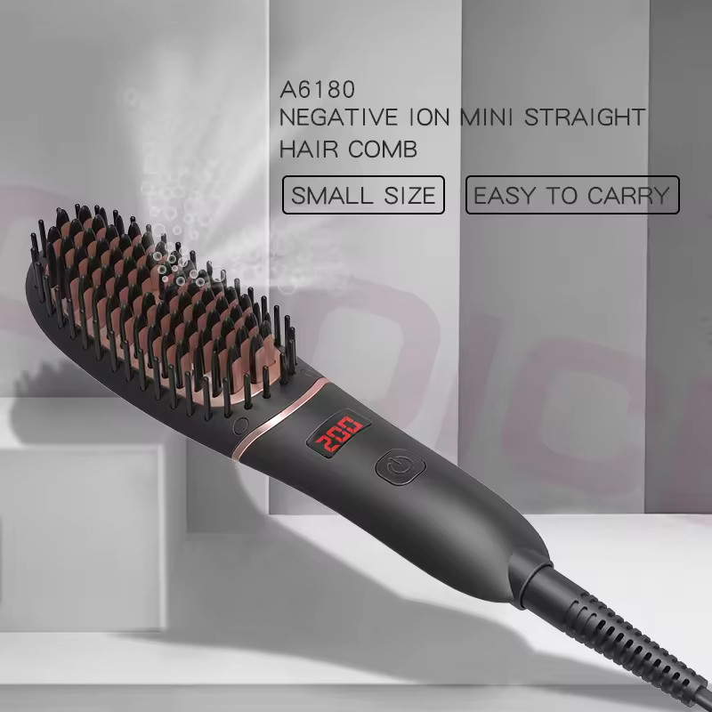 LED splay facial hair straightener Multi-function fast heating hair straightener mini electric hair 