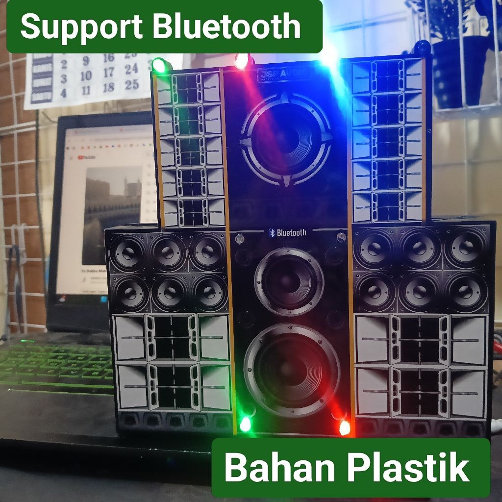 Support Bluetooth Sound System Horeg Sound Mini Musik Lampu Oke Gass Miniatur Jumbo