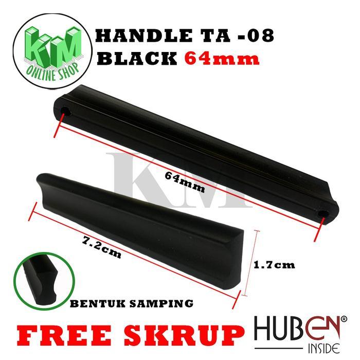 Handle Tarikan Laci/Handle Tarikan Lemari TA-08 Rose Gold &Black HUBEN