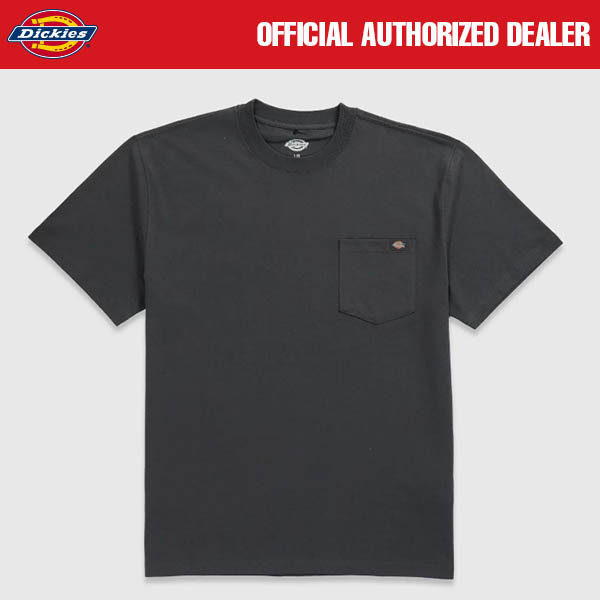 KAOS KATUN PRIA CASUAL SIMPLE LENGAN PENDEK ABU ABU ORIGINAL DICKIES | SS POCKET CHARCOAL