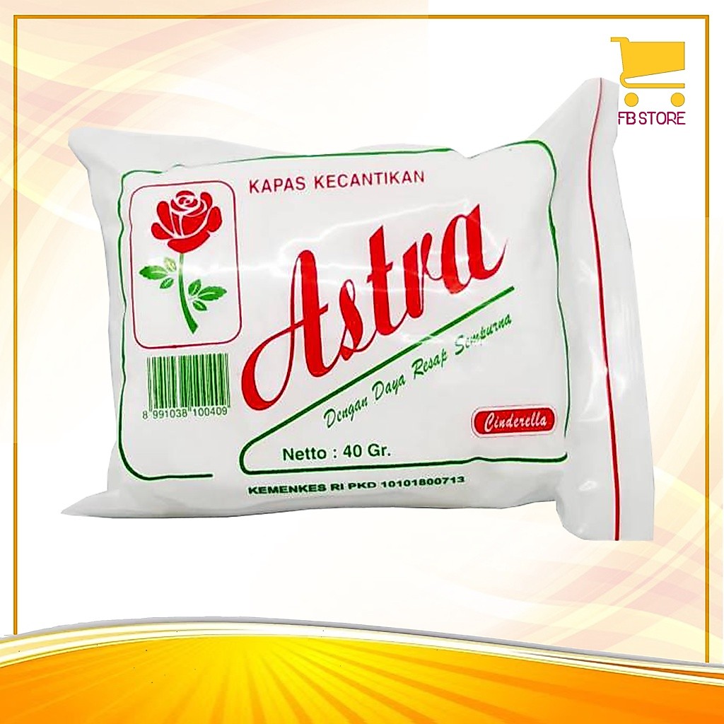 Kapas Kecantikan Astra Cinderella 40g