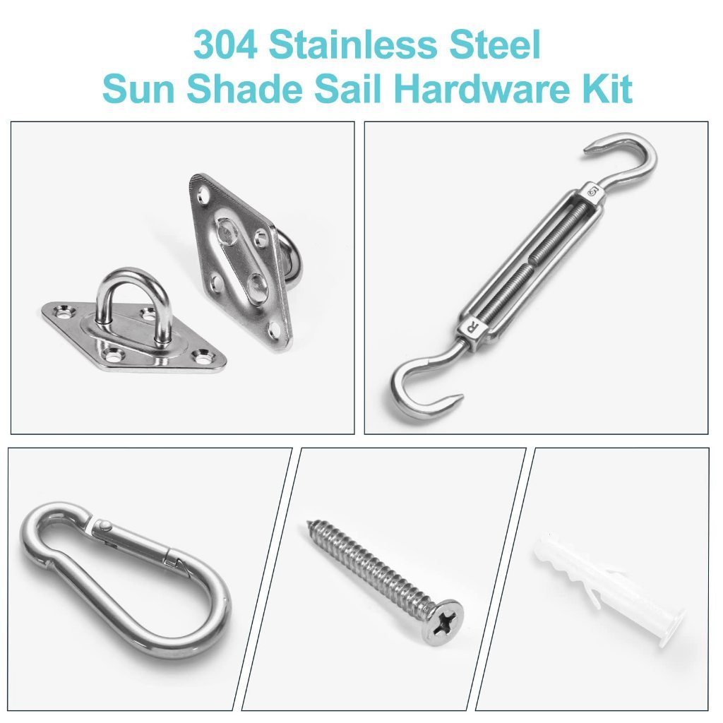 Sun Shade Sail Hardware Turnbuckle M5 Sun Shade Sail Accessories Ceiling Anchor Hook