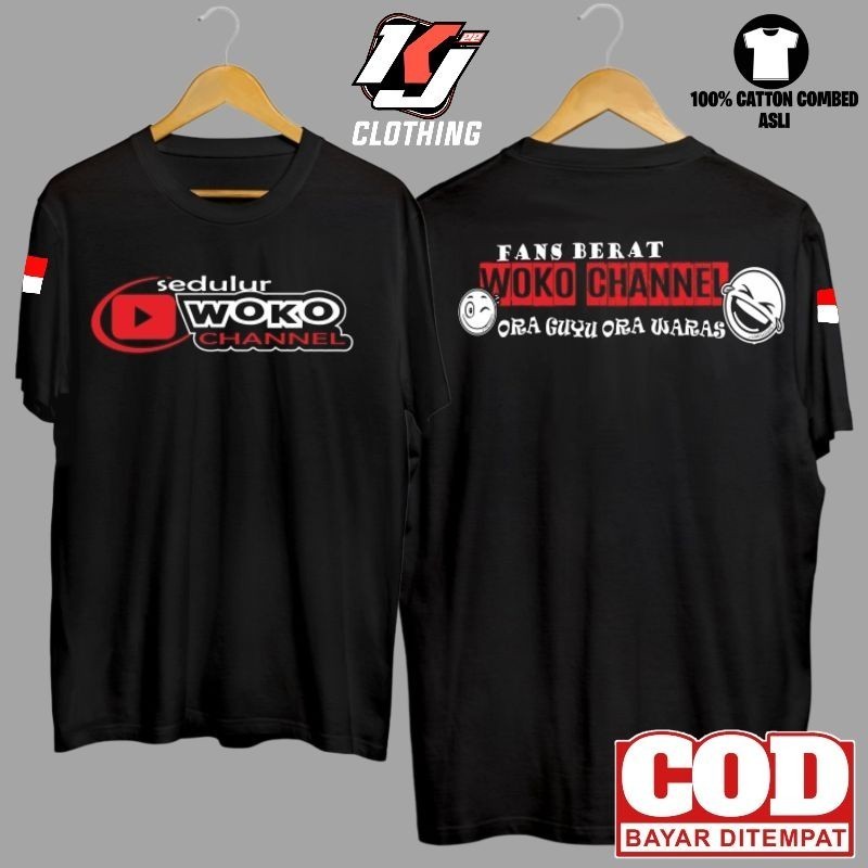 Kaos baju Sedulur Woko Channel Lengan pendek  / Kaos Youtuber / Kaos Distro Premium