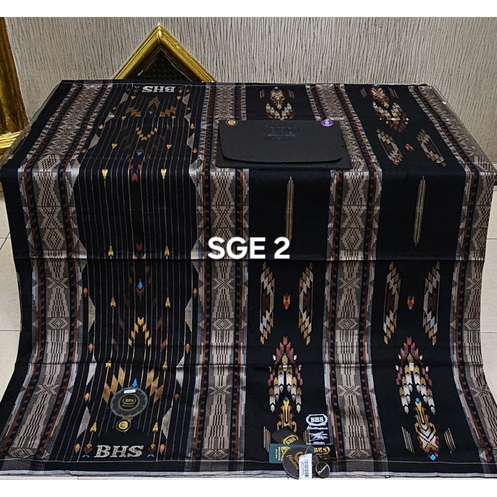 DEWANDARU SHOP 88 sarung bhs sge jib masterpiece gold dan signature full songket timbul bahan sutra 