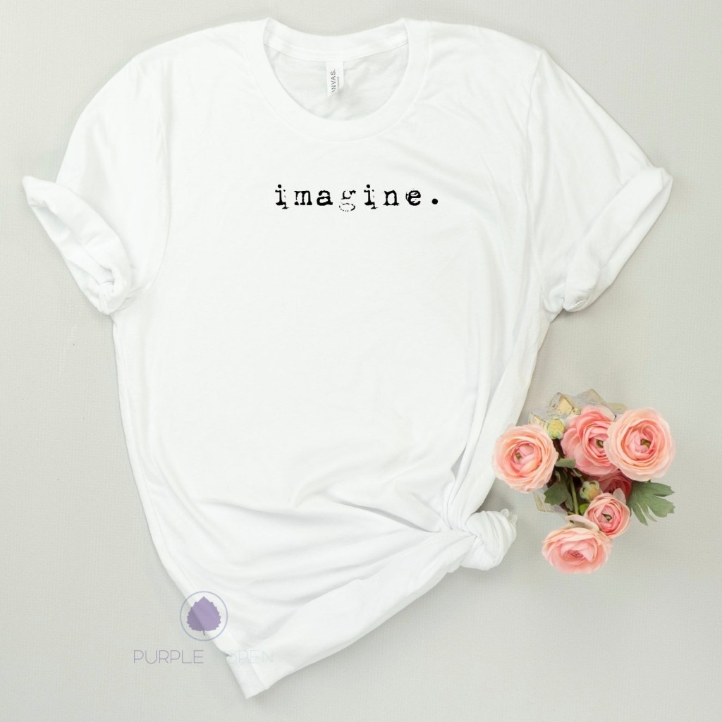 imagine t Kaos/imagine/imagine/imagine clothing/one word/word/word/one word/hope/ - Kaos Pria Wanita