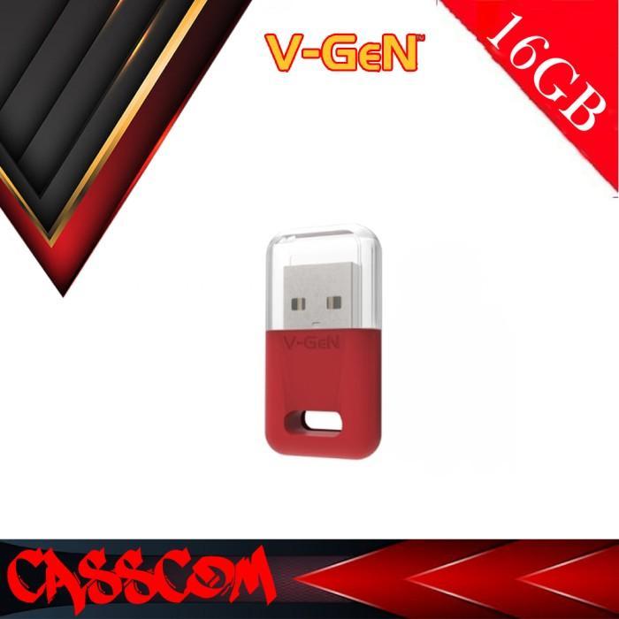 Flashdisk Vgen Atom 16GB / FD V-gen 16 GB ORIGINAL - Merah