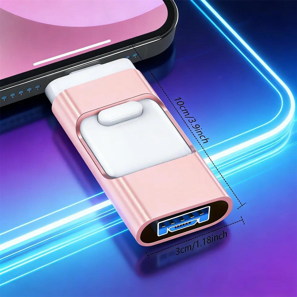 For iPhone Usb 3.0 Flash Drive 512GB 256GB 128GB 32G for Samsung ipad with interface Mirco Android T