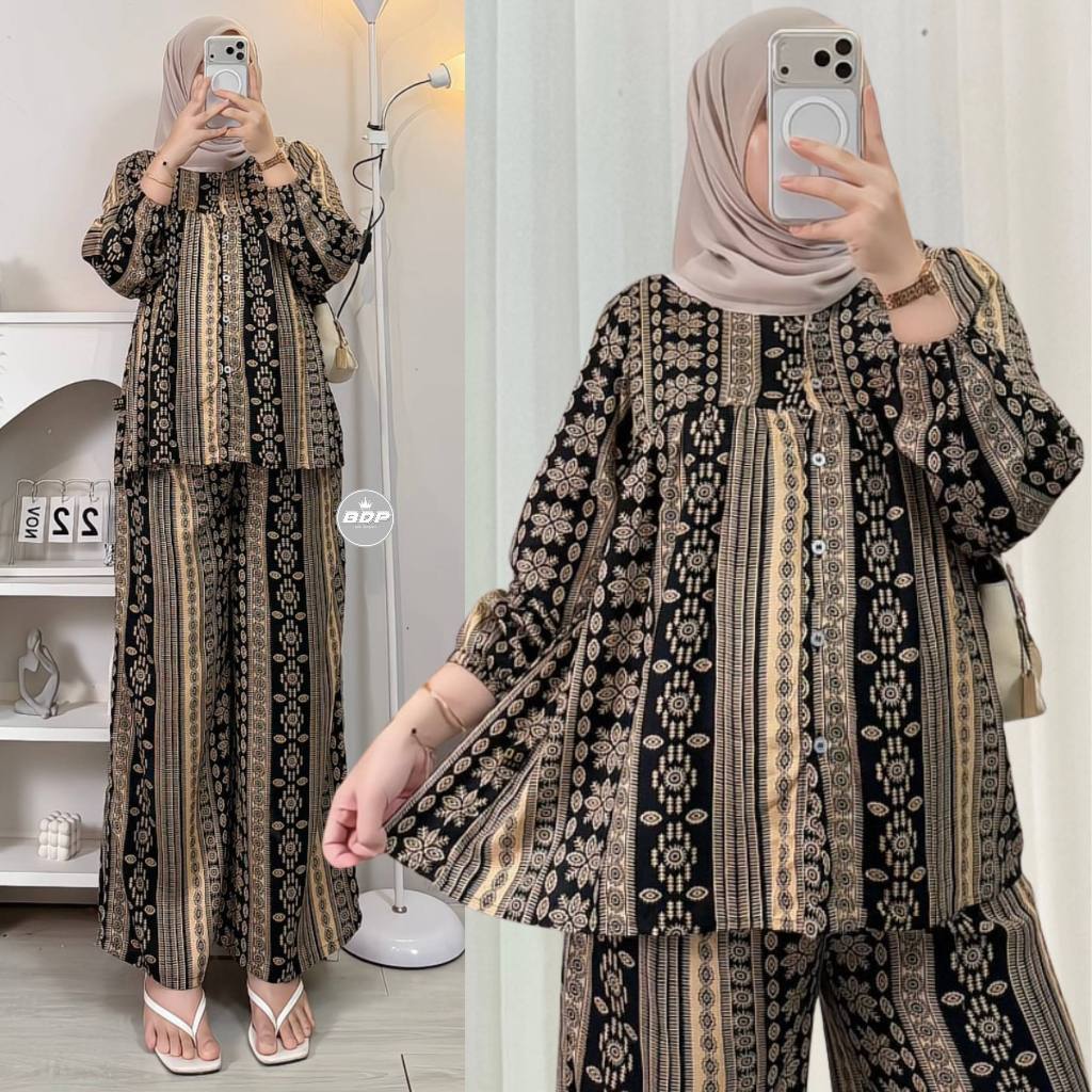 Setelan Piyama Baju Tidur Arab | Piyama Arab Resleting Depan | One Set Rayon