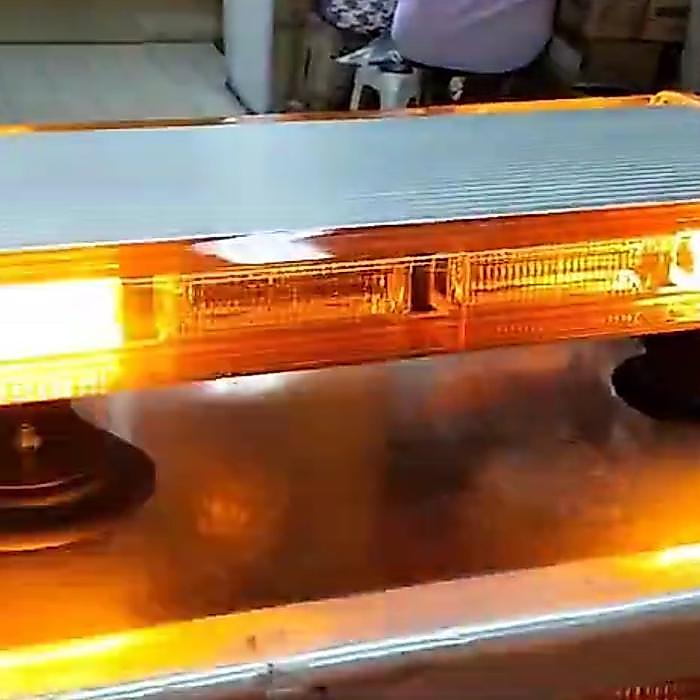 lampu Rotator Mobil Mini LightBar Led 60CM Magnet